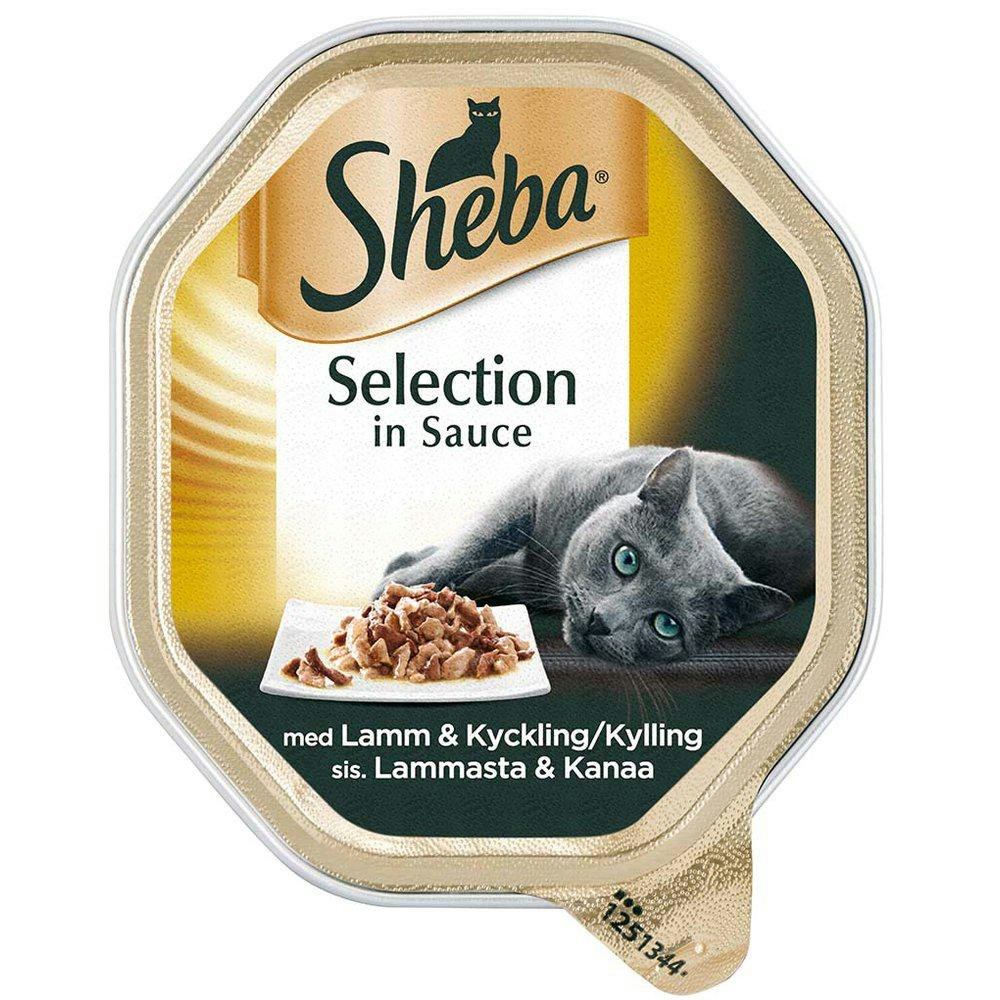 Framsidan av Sheba Selection Lamm & Kyckling.