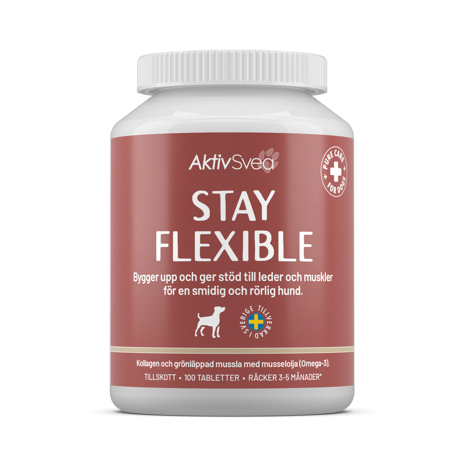 Framsidan av Aktiv Svea Stay Flexible - 10 tabletter.