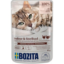 Bozita Indoor & Sterilised Kyckling & Kalkon i Sås - 85 g