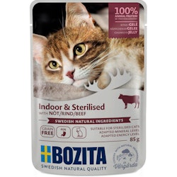 Bozita Indoor & Sterilised Nöt i Gelé - 85 g