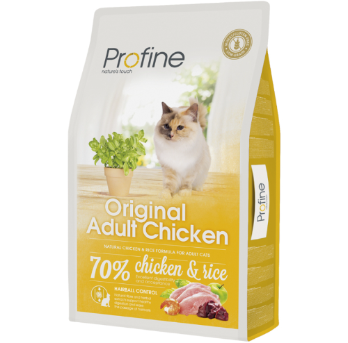 Framsidan av förpackningen för Profine Cat Original Adult Chicken.