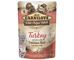 Carnilove Cat Pouch Turkey with Valerian Root - 85 gram