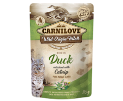 Carnilove Cat Pouch Duck with Catnip - 85 gram