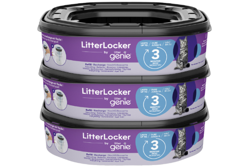 Refill 3-pack Litterlocker by Littergenie.