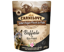 Carnilove Dog Pouch Paté Buffalo with Rose Petals - 300 gram