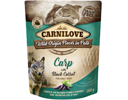 Carnilove Dog Pouch Paté Carp with Black Carrot - 300 gram