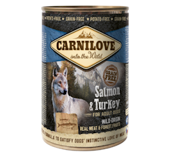 Carnilove Dog Wild Meat Salmon & Turkey - 400 gram