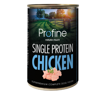 Framsidan av förpackningen för Profine Dog Single protein Chicken - 400.