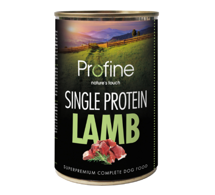 Framsidan av förpackningen för Profine Dog Single protein Lamb - 400 gram.
