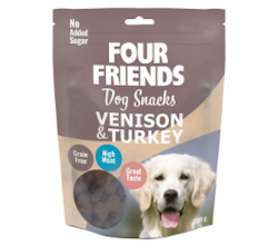 FourFriends Dog Snacks Venison & Turkey - 200 gram