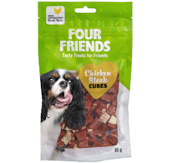 FourFriends Dog Chicken Steak Cubes - 85 gram
