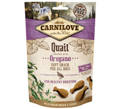 Carnilove Dog Semi Moist Snack Quail with Oregano - 200 gram