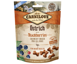Carnilove Dog Crunchy Snack Ostrich with Blackberries - 200 gram