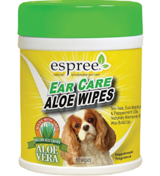 Espree Dog Ear Care Aloe Wipes - 60 st