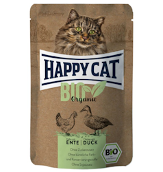 HappyCat våt - Bio Organic - kyckling & anka - 85g