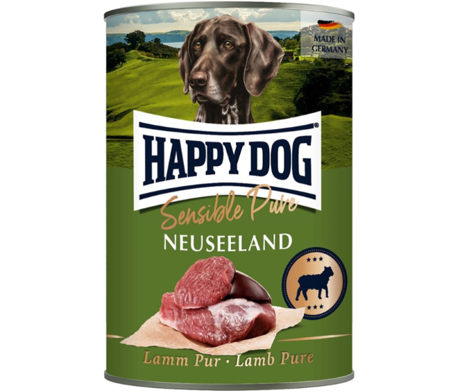 HappyDog konserv - Neuseeland - 100% lamm - 400 g