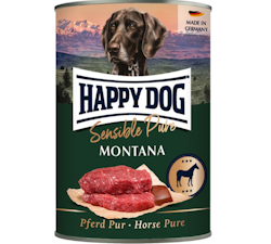 HappyDog konserv - Montana - 100% häst - 400 g