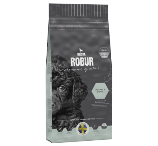 Framsidan av förpackningen för Bozita Robur Mother & Puppy