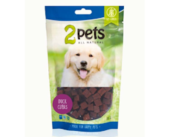 2pets Dogsnack Duck Cubes -100 g