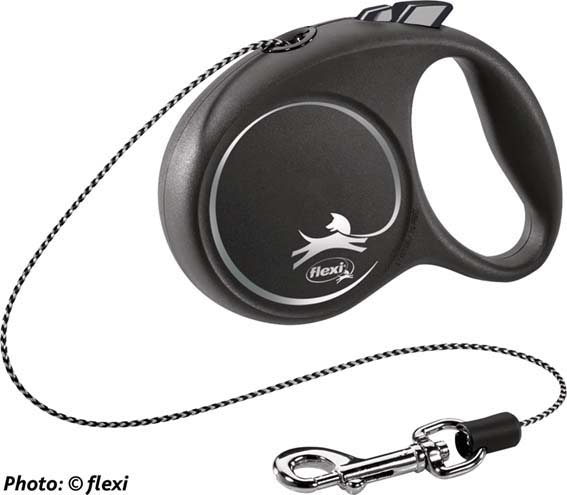 Flexi Black Design - S: 5 m lina