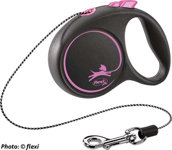Flexi Black Design - S: 5 m lina