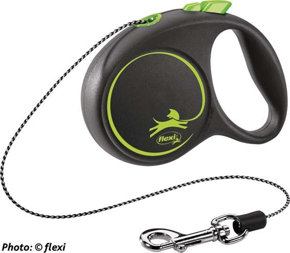 Flexi Black Design - S: 5 m lina