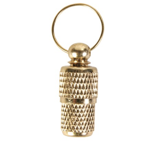 Namntub Metall Guld Hundhalsband