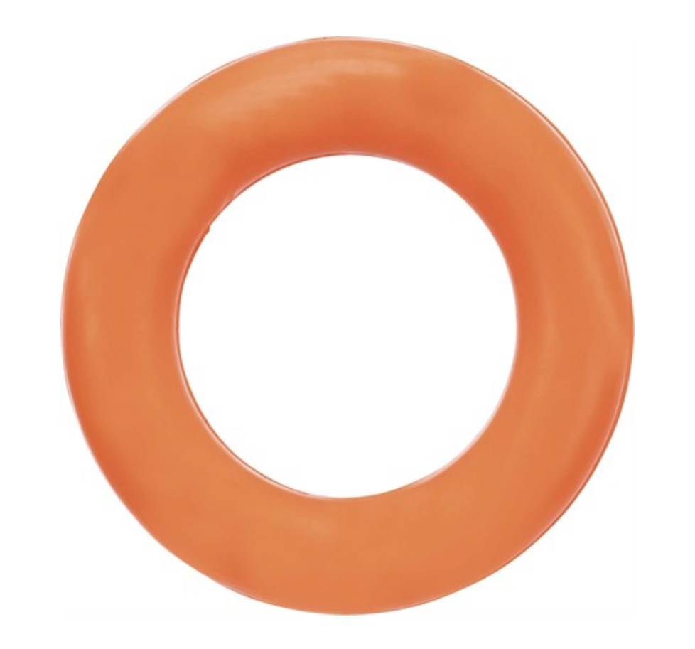Liten gummiring hund - 9 cm