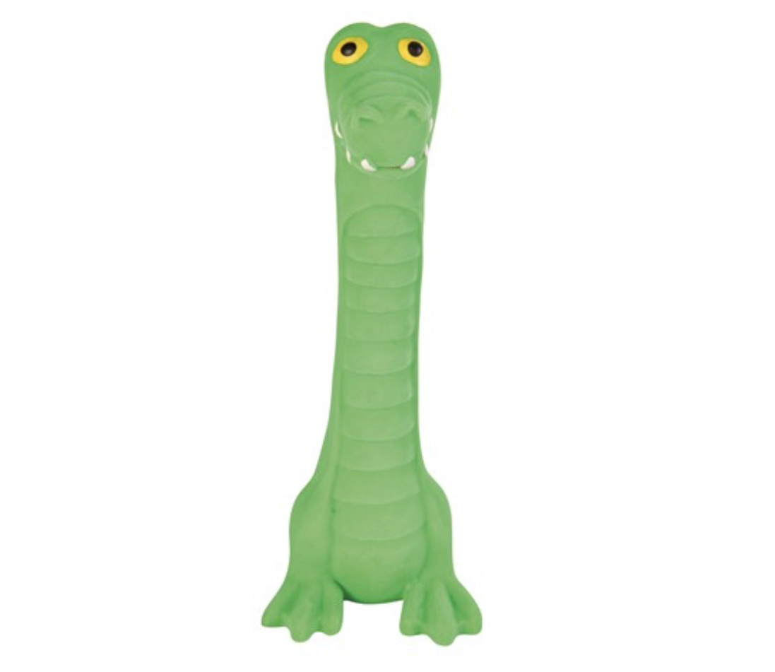 Grön Latexlångis Hundleksak - 18 cm