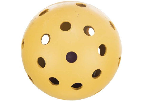 Hundboll med hål och bjällra - 7 cm