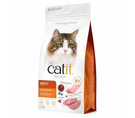 Catit Recipies Dry Adult Chicken & Turkey - 8 kg