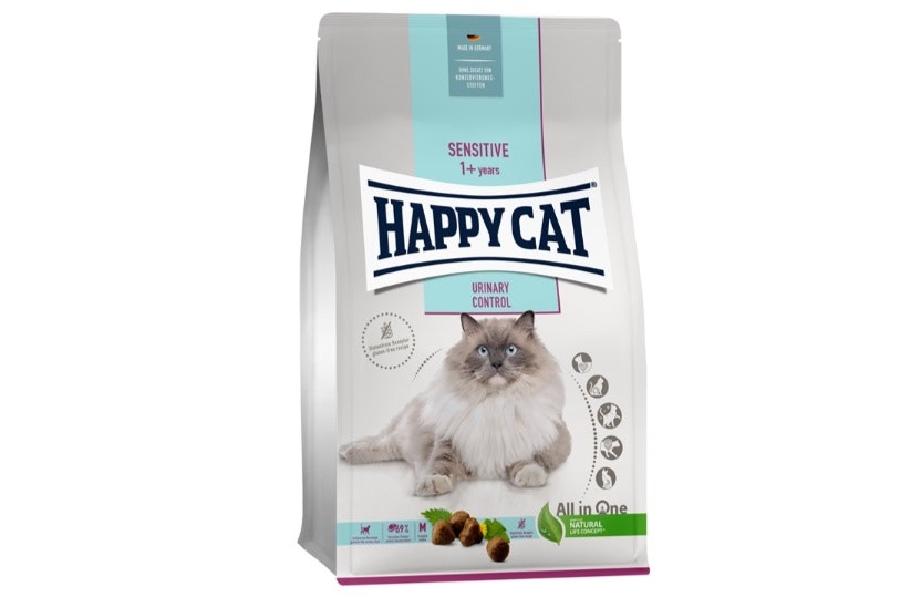 Framsidan av HappyCat Sensitive Urinary Control.