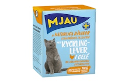 Mjau bitar i gelé med kycklinglever - 380 gram