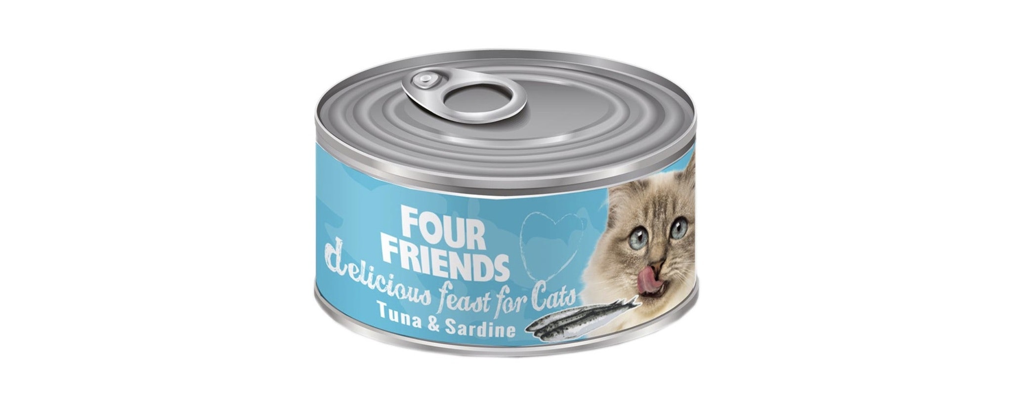 Framsidan av FourFriends tonfisk och sardin.