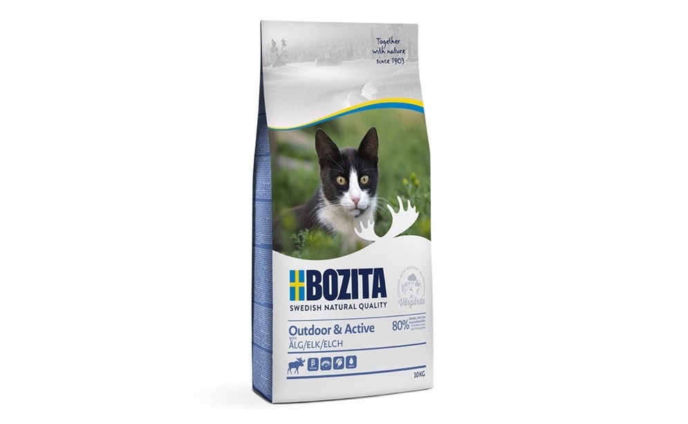 Framsidan av Bozita Outdoor & Active Elk 10 kg.