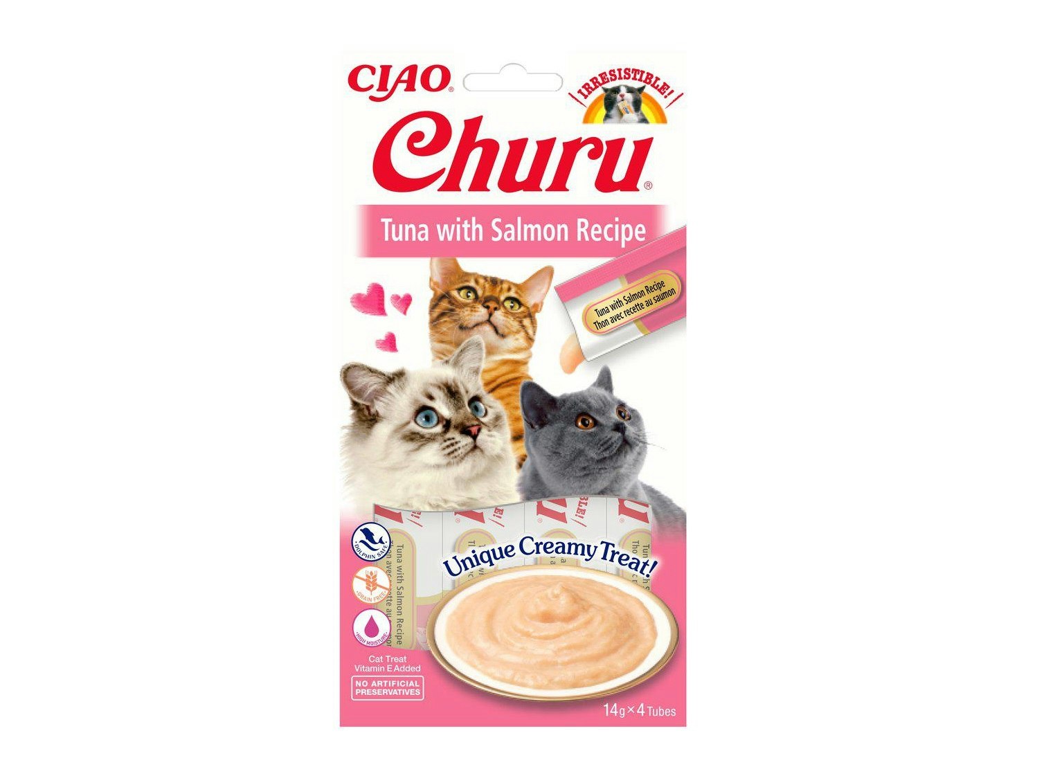 Framsidan av Churu Cat Tuna & Salmon.