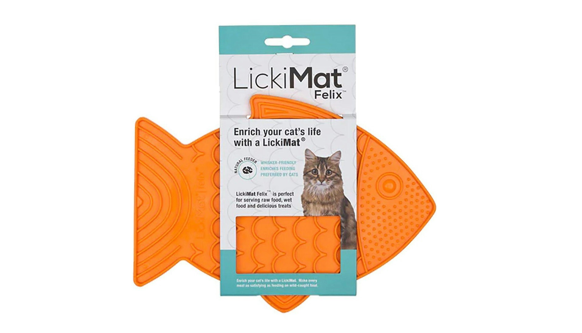 Lickimat Casper i orange färg.