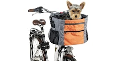 Cykelkorg Nylon Grå/Orange - 38x28x27cm - Max 7kg
