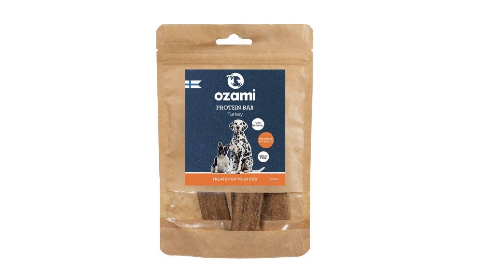Framsidan av Ozami Premium Protein Bar Turkey.