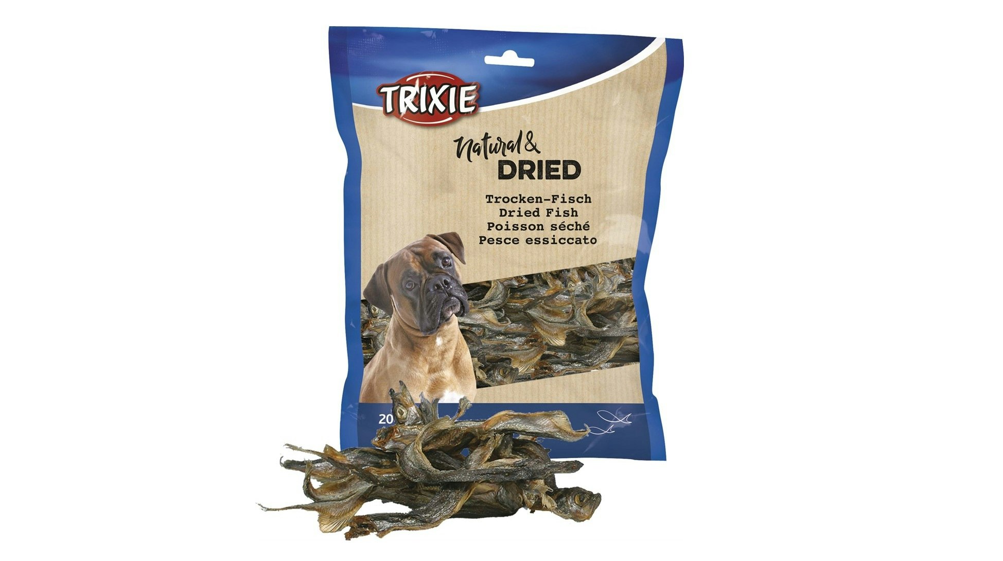 Torkat hundgodis med fisk från Trixie.