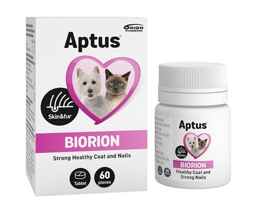 Aptus Biorion och dess förpackning.
