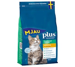 Mjau Plus+ torrfoder för kastrerad utekatt- kyckling - 800g