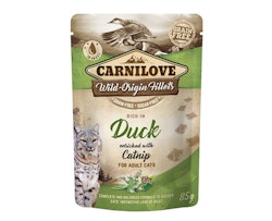 Carnilove Cat Pouch Duck with Catnip - 85 gram