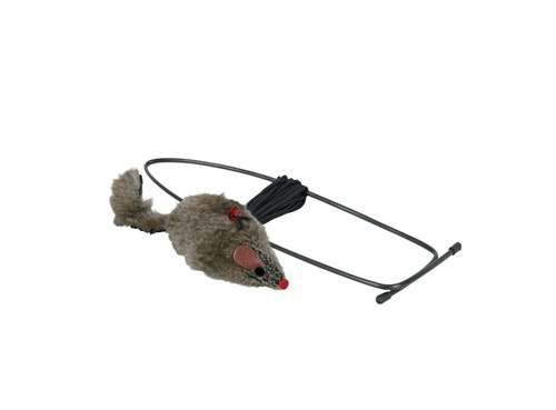 Kattleksak dörrpost - Plyschmus 8 cm - 1,75 m