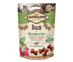 Carnilove Cat Crunchy Snack Duck with Raspberries - 10x50 gram