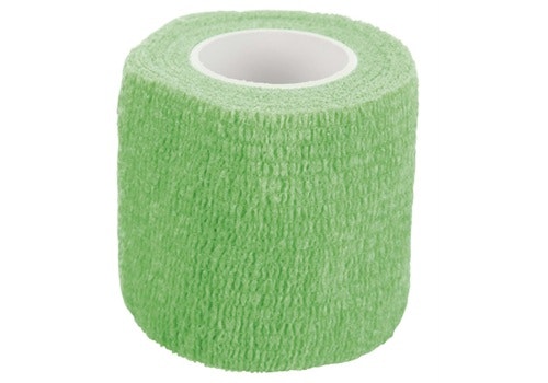 En grön bandagebinda.