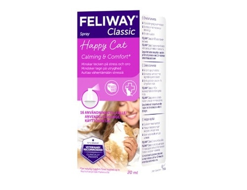 Framsidan av Feliway Classic Spray.