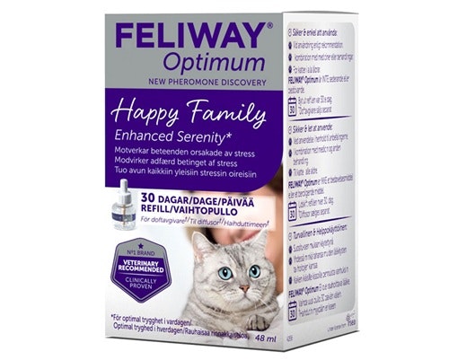 Framsidan av Feliway Optimum Refill.