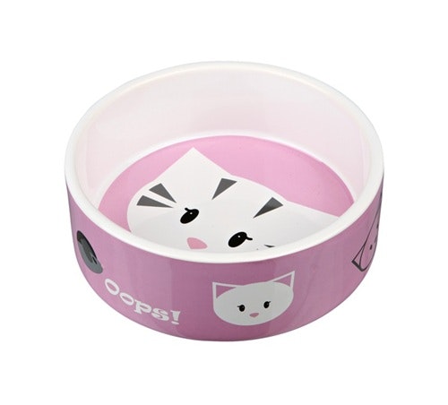 Keramikskålen Mini i rosa färg.