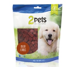 2pets Dogsnack Deer Cubes - 400 g